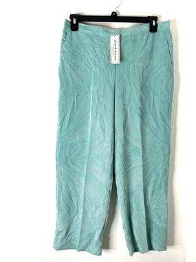 Alfred Dunner Seafoam Aqua Corduroy Pants NWT Comfort Waist Classic Fit Elastic